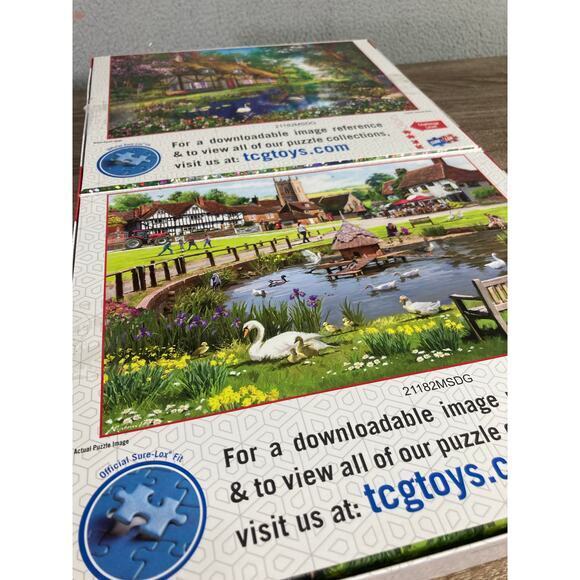 Sure-Lox 500 Piece Jigsaw Puzzle Summer Thatched Home‎ & Village - Picture 9 of 9